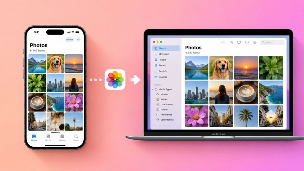 transfer photos from iPhone to MacBook Air