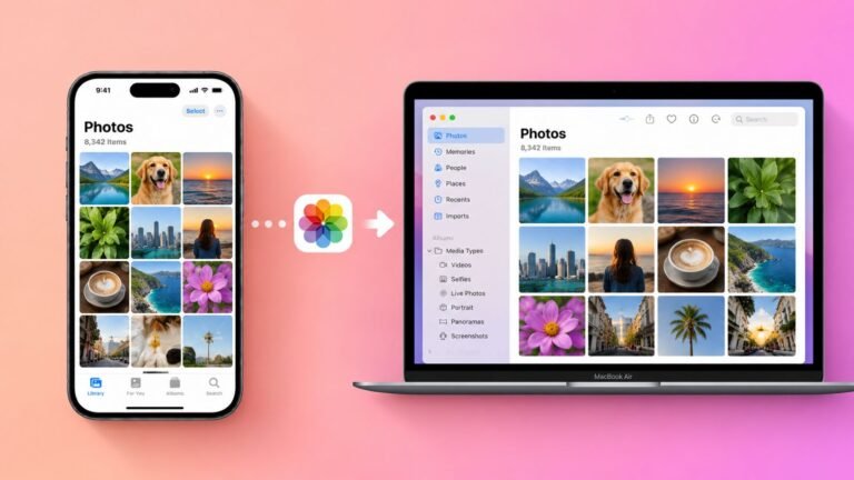 transfer photos from iPhone to MacBook Air